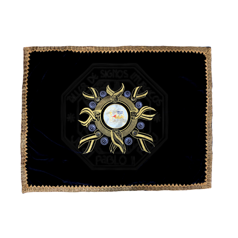Sobrepaño de atril (ambon) de terciopelo Coreano - Plush Negro